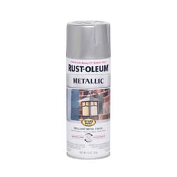 Rust-Oleum Stops Rust Metallic Silver Metallic Spray Paint 11 oz