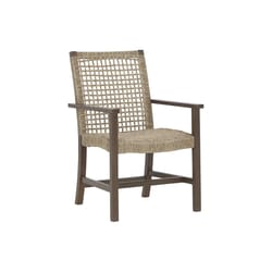 Signature Design by Ashley Germalia Brown Wood Frame Dining Armchair