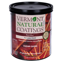 Vermont Natural Coatings PolyWhey Gloss Clear Water-Based Furniture Finish 1 qt