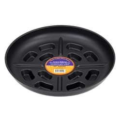 Down Under 10 in. D Plastic Plant Saucer Black