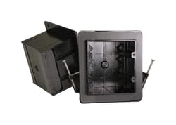 Cantex Square PVC 2 gang Junction Box Gray