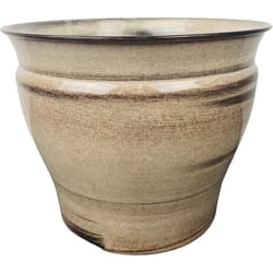 Robert Allen Vanhorne 6 in. W Metal Planter Light Brown