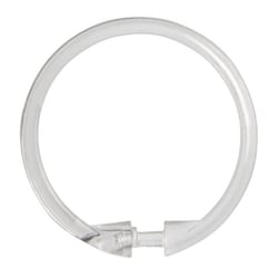 Kenney Clear Plastic Shower Curtain Rings 12 pk