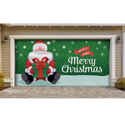 Garage Celebrations Have a Very Merry Christmas 7 ft. x 16 ft. Garage Door Cover