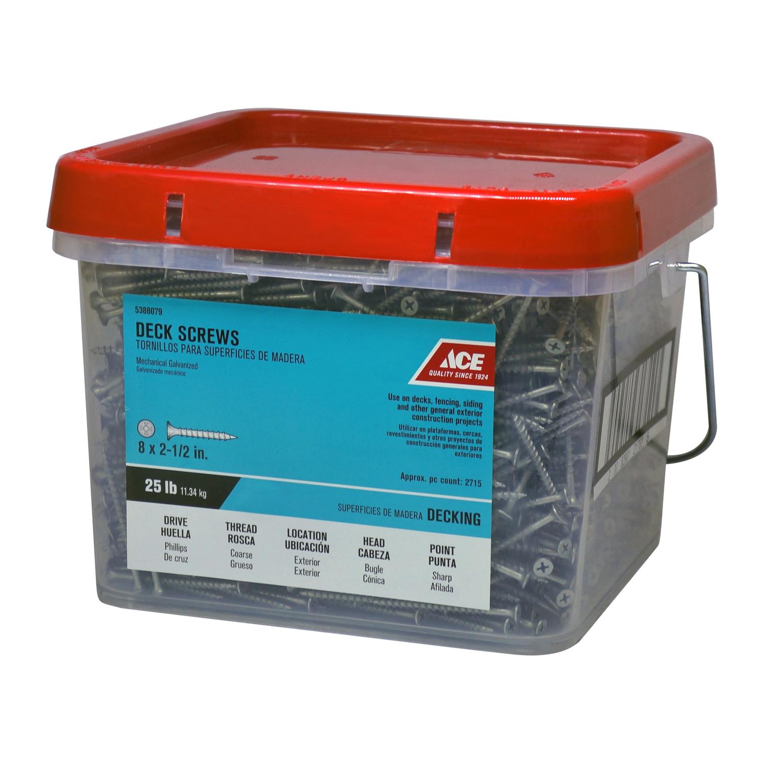 UPC 082901217831 product image for Ace 2-1/2in Deck Screw, 25lb Bucket | upcitemdb.com