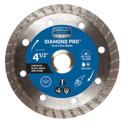 Century Drill & Tool 4-1/2 in. D Diamond Turbo Diamond Saw Blade