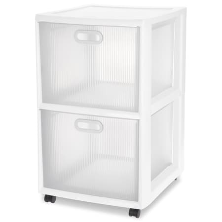 Sterilite 3.6 cu ft White Drawer Organizer 9.625 in. H X 11 in. W X 13.5  in. D Stackable - Ace Hardware