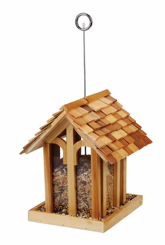 Perky Pet Wild Bird 3 5 Lb Cedar Bird Feeder 1 Ports Ace Hardware