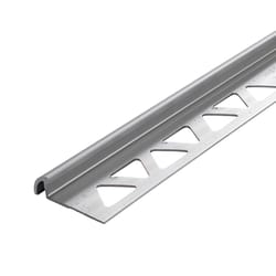 M-D BUILDING PRODUCTS 0.365 in. H X 1.375 in. W X 96 in. L Prefinished Clear Aluminum Bullnose