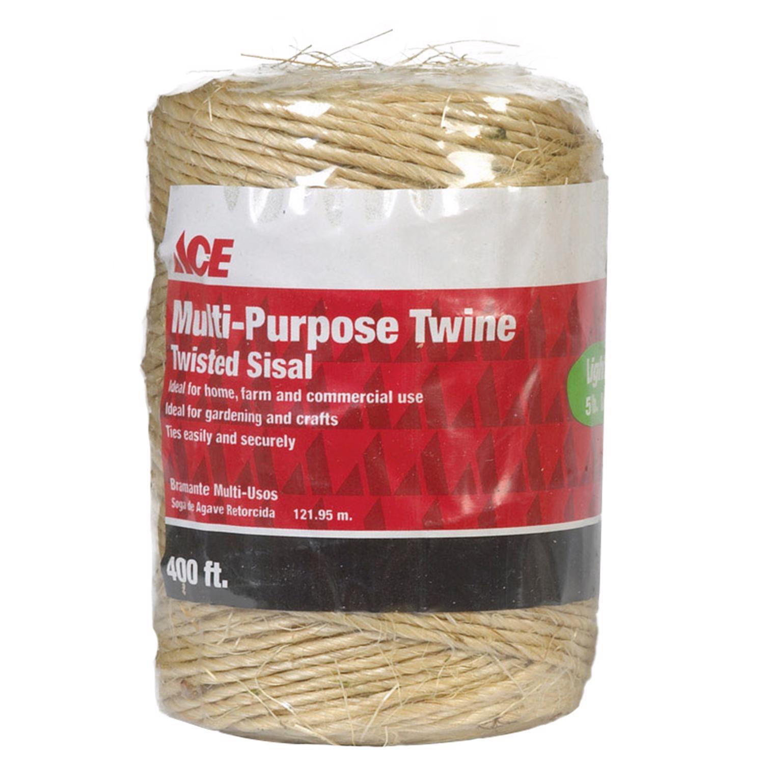 Ace 400 ft. L Brown Twisted Poly Twine Ace 400 ft. L Brown Twisted Poly Twine