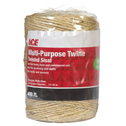 Ace 400 ft. L Brown Twisted Sisal Twine