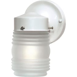Nuvo Signature Textured White Switch Incandescent Jelly Jar Light