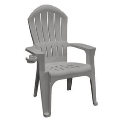 Adams RealComfort Deluxe Gray Polypropylene Frame Adirondack Chair