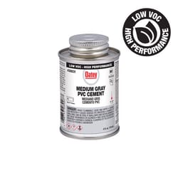 Oatey Gray Cement For PVC 4 oz