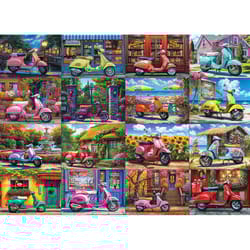 Eurographics 16 Scooters Jigsaw Puzzle Multicolored 1000 pc