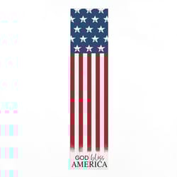 P Graham Dunn Multicolored Wood 60 in. H X 14 in. L X 0.75 in. W God Bless America Porch Sign
