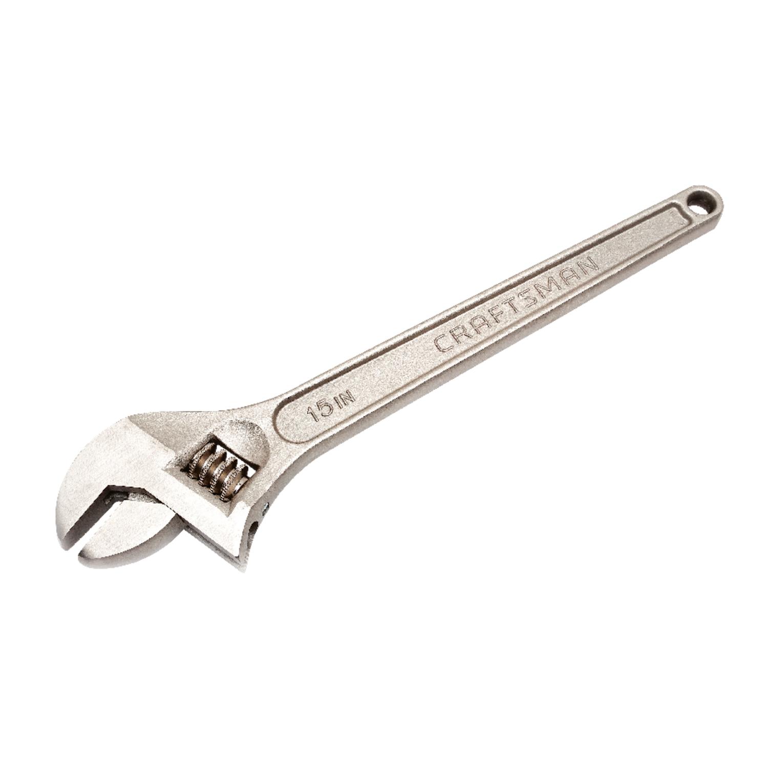 Craftsman Metric and SAE Adjustable Wrench 15 in. L 1 pc Sansujyuku sansujyuku.com
