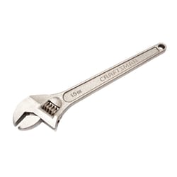 Craftsman 15 in. L Metric and SAE Adjustable Wrench 1 pc.