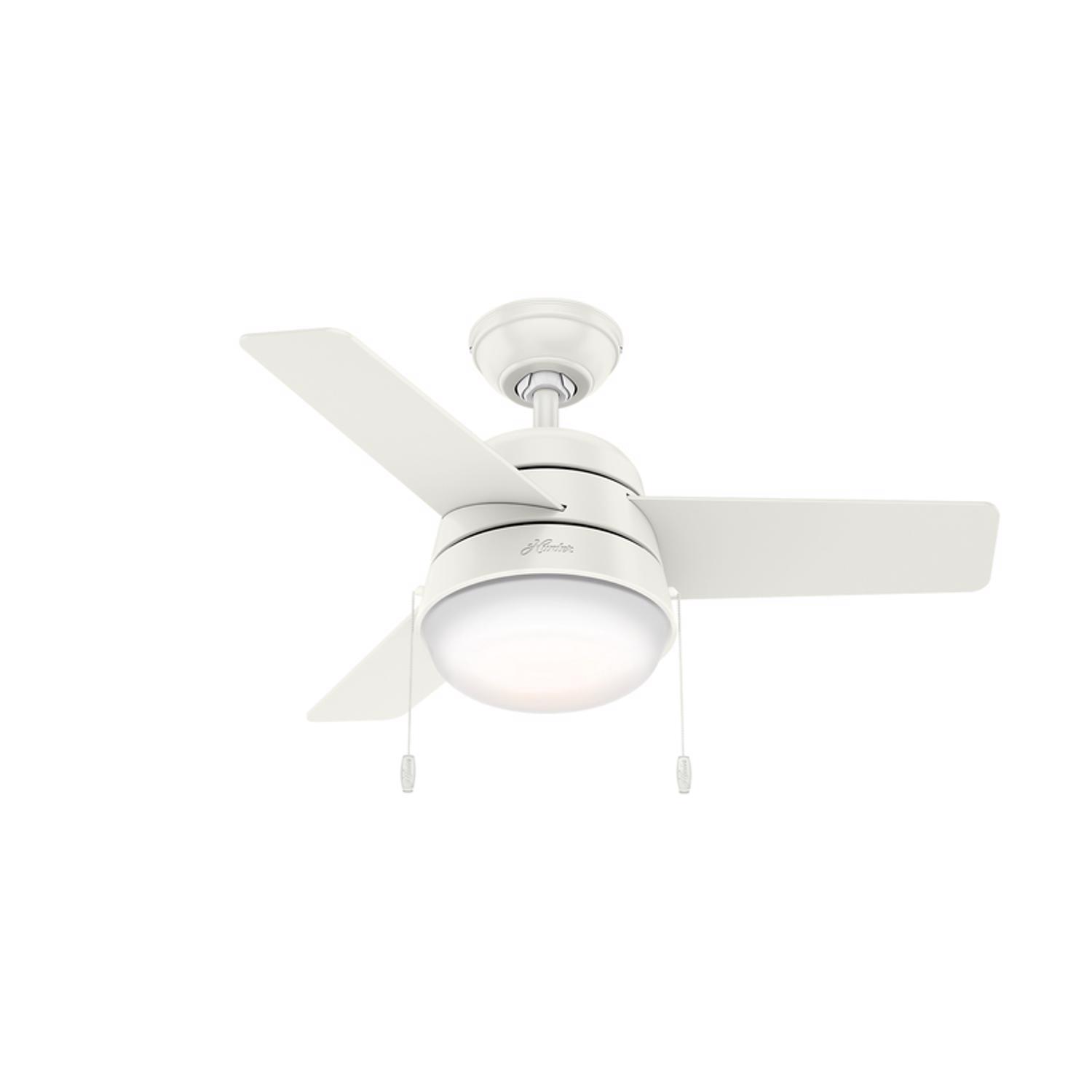 Hunter Aker 36 in. White LED Indoor Ceiling Fan Sansujyuku sansujyuku.com