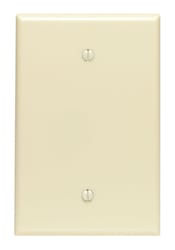 Leviton Ivory 1 gang Thermoset Plastic Blank Wall Plate 1 pk