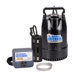 The Basement Watchdog 1/3 HP 3,720 gph Cast Iron Dual Reed Switch AC Submersible Sump Pump