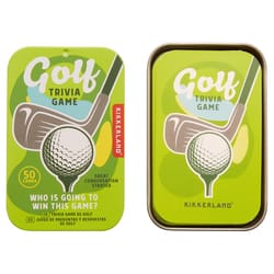 Kikkerland Golf Trivia Game Multicolored 50 pc