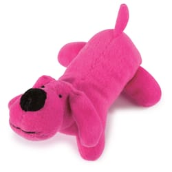 Zanies Pink Plush Lil' Yelpers Squeaky Dog Toy Small