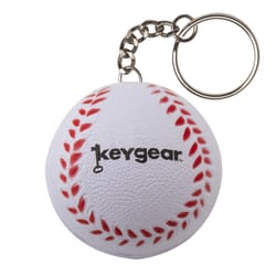 KeyGear Rubber White Stress Base Ball Key Holder