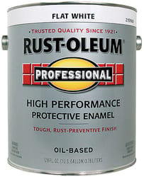 Rust-Oleum Professional High Performance Flat White Protective Paint 1 gal