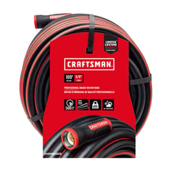 Craftsman 5/8 in. D X 100 ft. L Heavy Duty Professional Grade Garden Hose Black