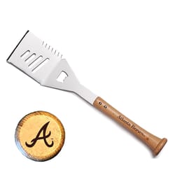 Baseball BBQ MLB Stainless Steel Natural Grill Spatula 1 pk