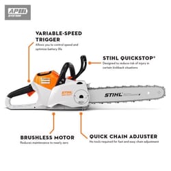 STIHL MSA 220 C-B 14 in. Battery Chainsaw Tool Only