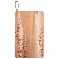 Karma Etched 11.25 in. L X 7.5 in. W X 0.5 in. Acacia Wood Cutting Board