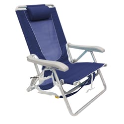 GCI Outdoor 4-Position Nautical Blue Beach Backpack Chair