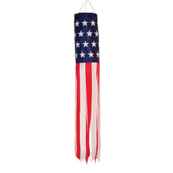 In The Breeze U.S. Stars and Stripes Printed Windsock 40 in. H X 6 in. W
