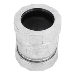 STZ Industries 2 in. Compression X 2 in. D Compression Galvanized Malleable Iron 3 in. L Coupling