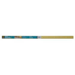 M-D BUILDING PRODUCTS 0.3 in. H X 1.38 in. W X 36 in. L Satin Brass Aluminum Carpet Trim