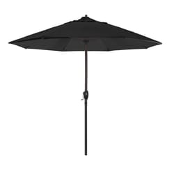California Umbrella Casa Series 9 ft. Tiltable Black Market Umbrella