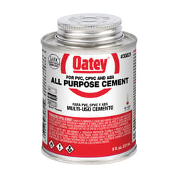 Oatey Clear All-Purpose Cement For ABS/CPVC/PVC 8 oz