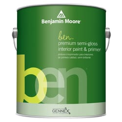Benjamin Moore  Ben  Semi-Gloss  Base 1  Paint  Interior  1 gal. 