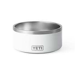 YETI Boomer White Stainless Steel 8 cups Pet Bowl For Dogs
