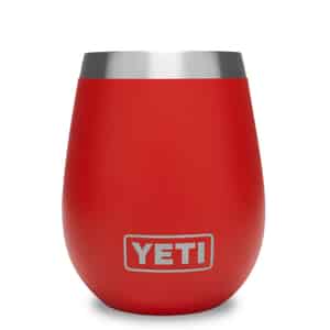 YETI  Rambler  Canyon Red  Stainless Steel  No Sweat  Wine Tumbler  BPA Free 10 oz. 