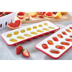 Rubbermaid Red/White Plastic/Silicone Ice Tray
