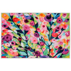 Olivia's Home 22 in. W X 32 in. L Multi-Color Blossoming Portrait Polyester Accent Rug