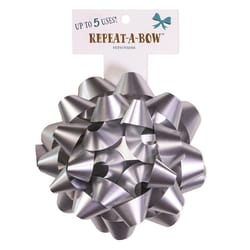 Hennessy Gift Wrap Repeat-A-Bow Silver Gift Bows