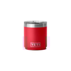 YETI Rambler 10 oz Rescue Red BPA Free Lowball 2.0 Tumbler with MagSlider Lid