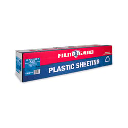 Clear Plastic Sheeting - 10 mil - (5'ft x 100'ft) - Thick Plastic Sheeting,  Heavy Duty Polyethylene Film, Drop Cloth Vapor Barrier Covering for Crawl