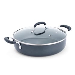 T-Fal Specialty Aluminum Deep Dish Pan 12 in. 5 qt Black