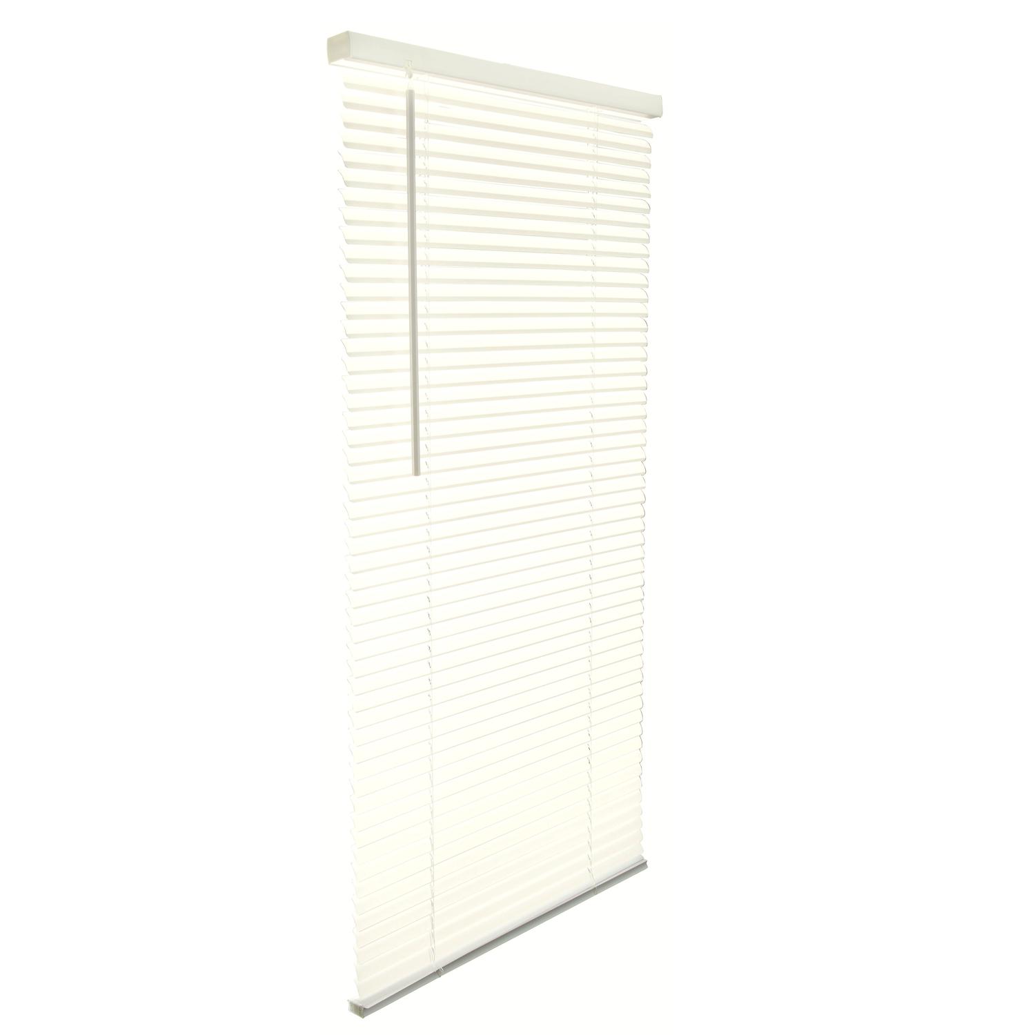 Living Accents Vinyl 1 in. Blinds 72 in. W X 64 in. H Alabaster Cordless Uae Electronic uaeelectronic.com