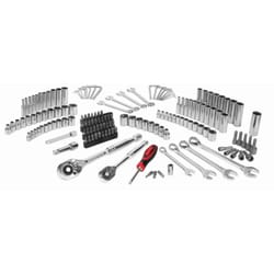 Performance Tool 1/4 in. drive Metric and SAE Mechanic's Tool Set 155 pc